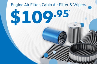 Engine Air Filter, Cabin Air Filter & Wipers